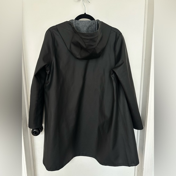 Stutterheim Black Moseback Long Raincoat - Waterproof - Picture 2 of 7